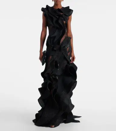 Maticevski Ellipsoid Wave ruffled gown | Thumbnail 5