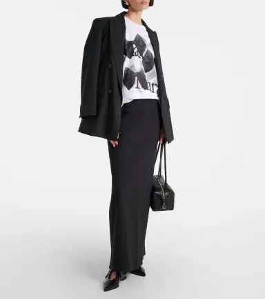 Max Mara Sequoia logo printed cotton jersey T-shirt | Thumbnail 2