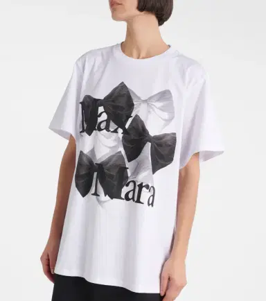 Max Mara Sequoia logo printed cotton jersey T-shirt | Thumbnail 4