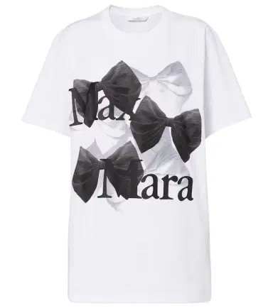 Max Mara Sequoia logo printed cotton jersey T-shirt | Thumbnail 1