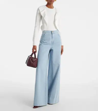 Max Mara Agenzia knitted ruffled top | Thumbnail 2