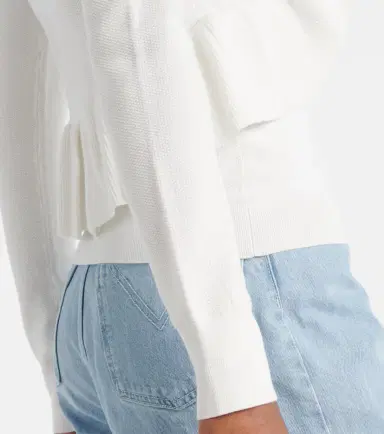 Max Mara Agenzia knitted ruffled top | Thumbnail 4
