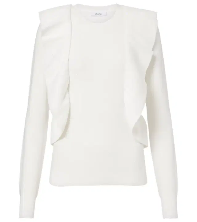 Max Mara Agenzia knitted ruffled top