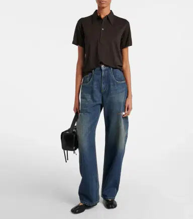 Maison Margiela Distressed barrel-leg jeans | Thumbnail 4 Maison Margiela Distressed barrel-leg jeans | Thumbnail 4