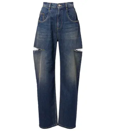 Maison Margiela Distressed barrel-leg jeans | Thumbnail 1 Maison Margiela Distressed barrel-leg jeans | Thumbnail 1