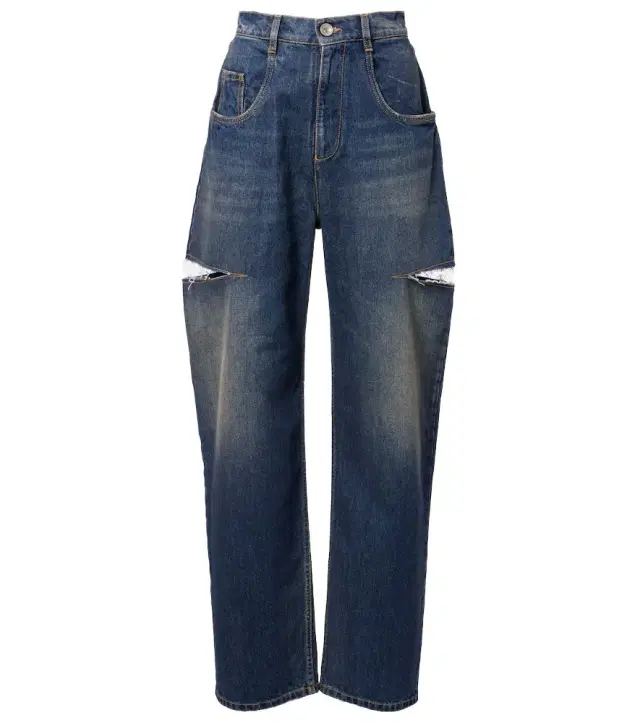 Maison Margiela Distressed barrel-leg jeans