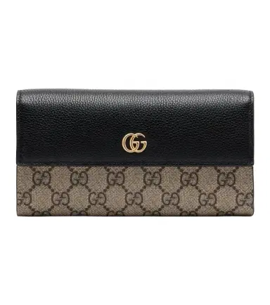 Gucci GG Marmont leather-trimmed wallet on chain | Thumbnail 1 Gucci GG Marmont leather-trimmed wallet on chain | Thumbnail 1