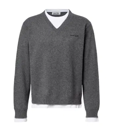 Miu Miu Layered cashmere sweater | Thumbnail 1 Miu Miu Layered cashmere sweater | Thumbnail 1