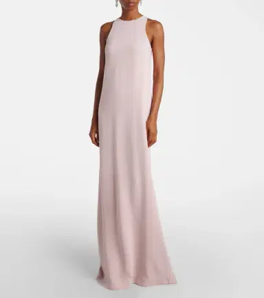 Costarellos Crystal-embellished caped gown | Thumbnail 2