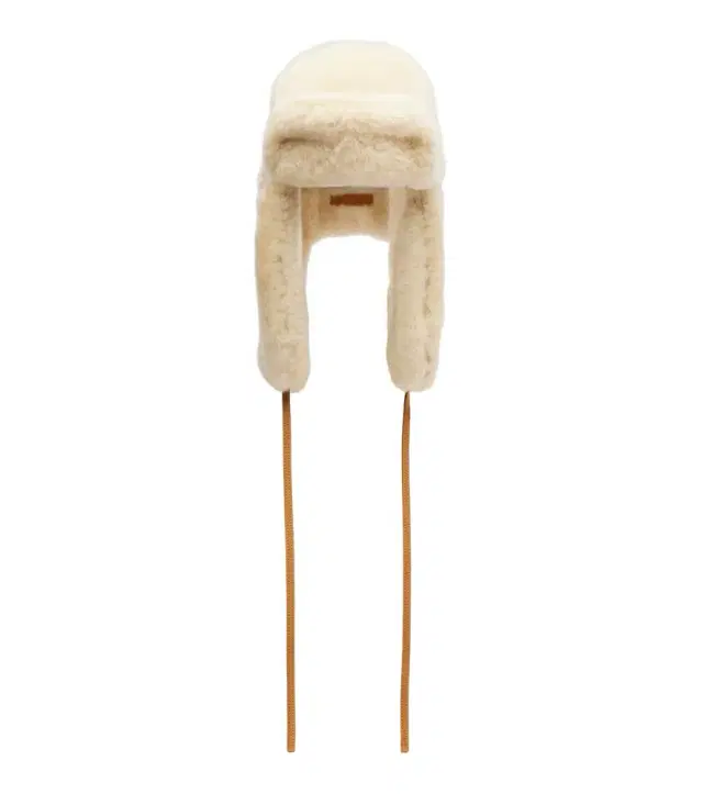 Jacquemus Chapka leather-trimmed shearling hat