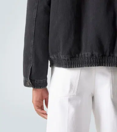 Miu Miu Corduroy-trimmed denim blouson jacket | Thumbnail 7
