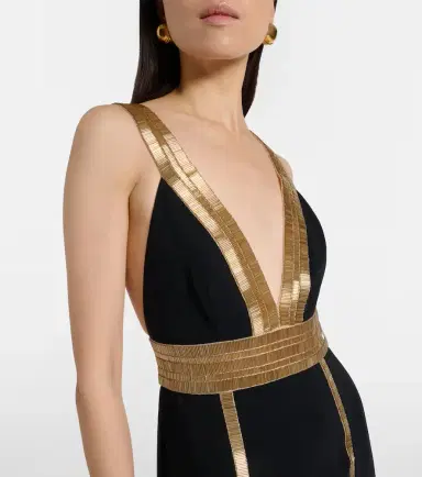 Costarellos Embellished crêpe gown | Thumbnail 2