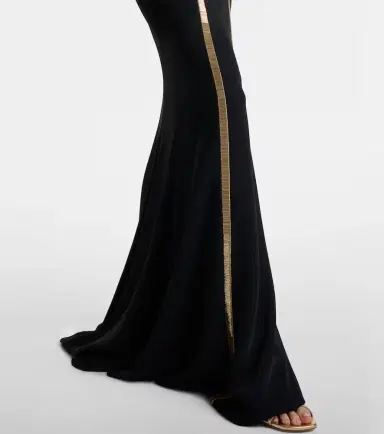 Costarellos Embellished crêpe gown | Thumbnail 4