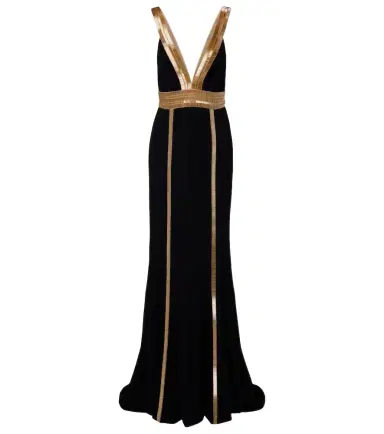 Costarellos Embellished crêpe gown | Thumbnail 1