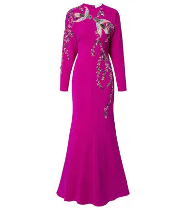 Costarellos Marla crystal-embellished crêpe gown | Thumbnail 1