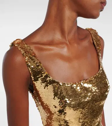 Monique Lhuillier Sequined gown | Thumbnail 4