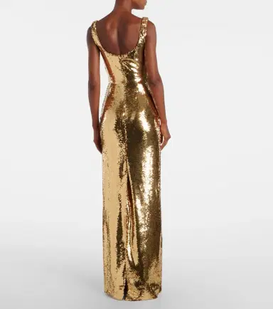 Monique Lhuillier Sequined gown | Thumbnail 5