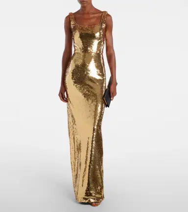 Monique Lhuillier Sequined gown | Thumbnail 6