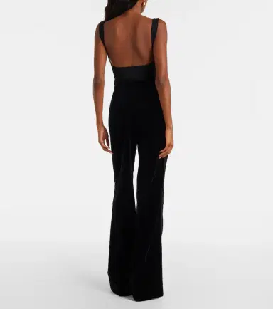 Costarellos Cotton velvet wide-leg pants | Thumbnail 5