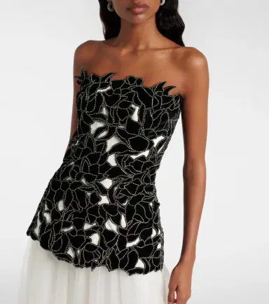 Costarellos Alessi embellished tulle gown | Thumbnail 4 Costarellos Alessi embellished tulle gown | Thumbnail 4