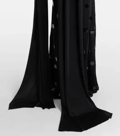 David Koma Embellished scarf-detail jersey gown | Thumbnail 3