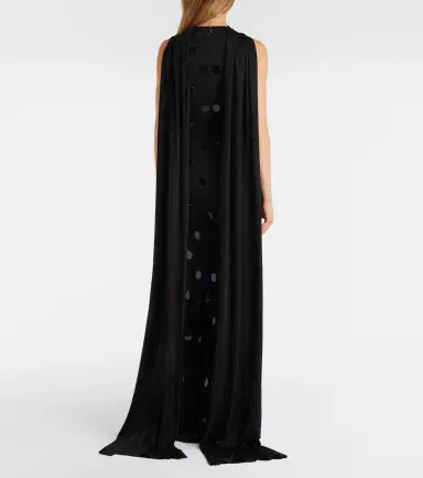 David Koma Embellished scarf-detail jersey gown | Thumbnail 4