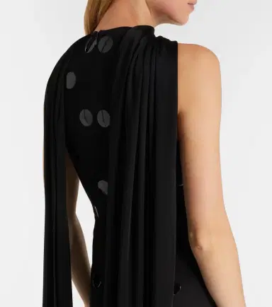 David Koma Embellished scarf-detail jersey gown | Thumbnail 5