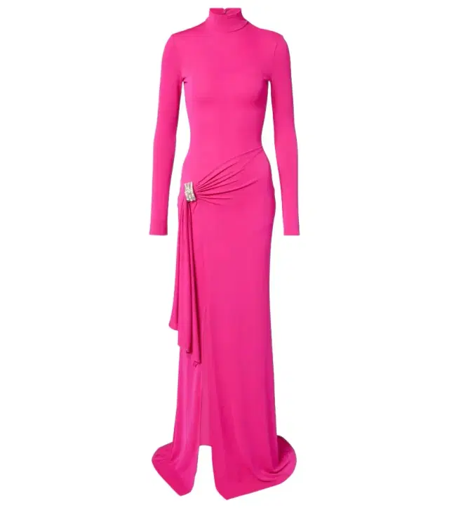 David Koma Embellished draped gown