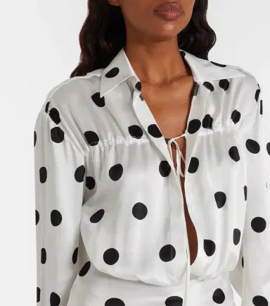 David Koma Polka-dot silk satin minidress | Thumbnail 2