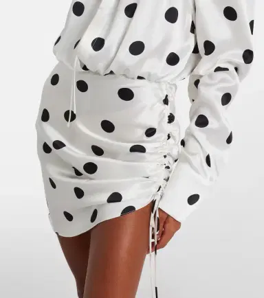 David Koma Polka-dot silk satin minidress | Thumbnail 5