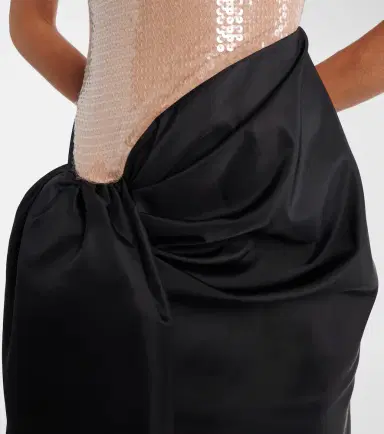 David Koma Sequined draped maxi dress | Thumbnail 5