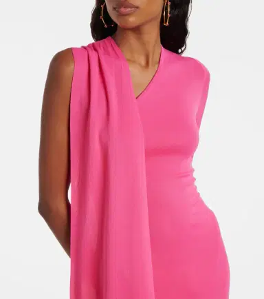 David Koma Scarf-detail jersey gown | Thumbnail 4