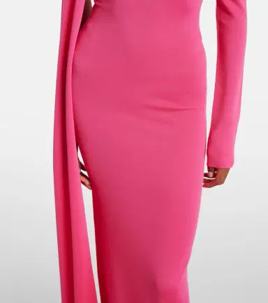 David Koma Scarf-detail jersey gown | Thumbnail 5