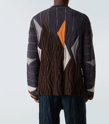 Kiko Kostadinov Raday asymmetric cotton cardigan | Thumbnail 2
