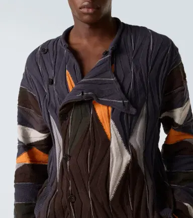 Kiko Kostadinov Raday asymmetric cotton cardigan | Thumbnail 3
