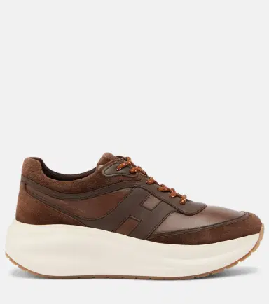 Hogan H696 leather platform sneakers | Thumbnail 2