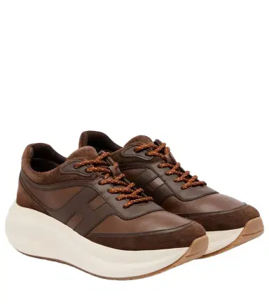 Hogan H696 leather platform sneakers | Thumbnail 1