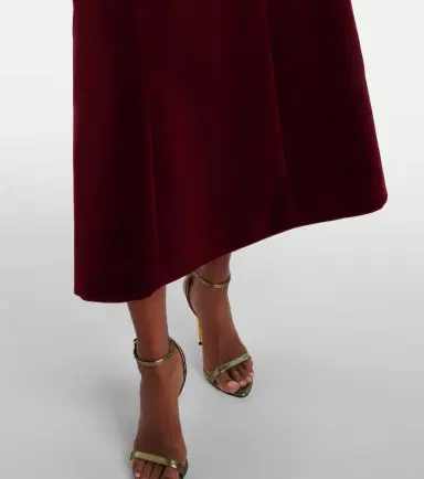 Emilia Wickstead Carita off-shoulder cotton velvet midi dress | Thumbnail 6 Emilia Wickstead Carita off-shoulder cotton velvet midi dress | Thumbnail 6