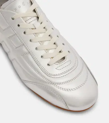 Hogan Olympia metallic leather sneakers | Thumbnail 3