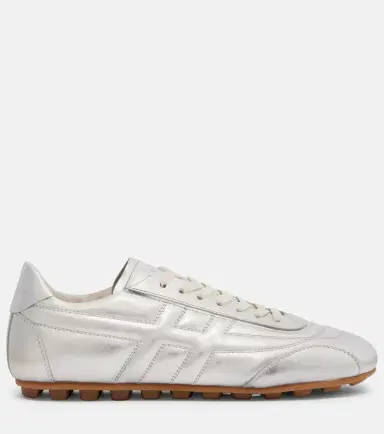 Hogan Olympia metallic leather sneakers | Thumbnail 4