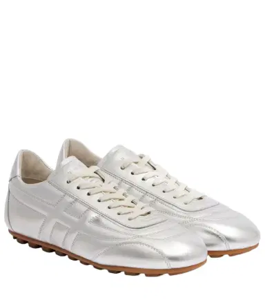 Hogan Olympia metallic leather sneakers | Thumbnail 1