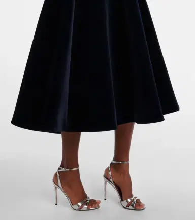 Emilia Wickstead Camilla cotton velvet midi dress | Thumbnail 3
