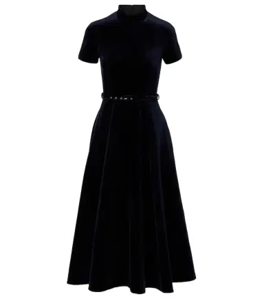Emilia Wickstead Camilla cotton velvet midi dress | Thumbnail 1