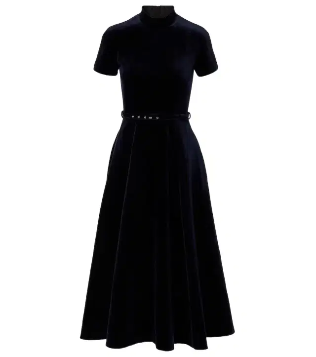 Emilia Wickstead Camilla cotton velvet midi dress