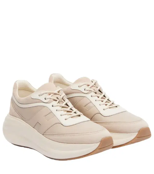 Hogan H696 leather platform sneakers