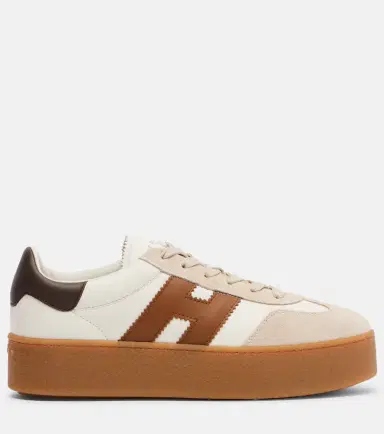 Hogan H681 leather and suede platform sneakers | Thumbnail 2