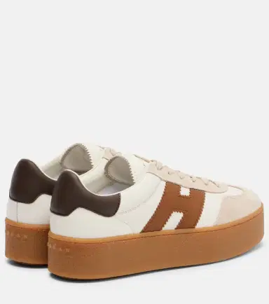 Hogan H681 leather and suede platform sneakers | Thumbnail 4