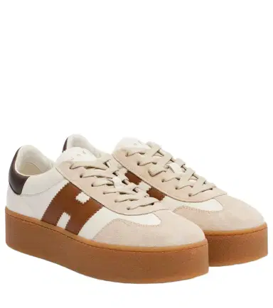 Hogan H681 leather and suede platform sneakers | Thumbnail 1