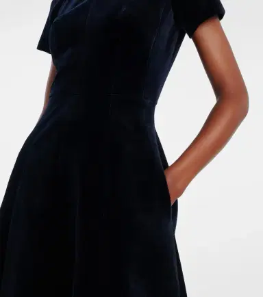 Emilia Wickstead Malinda cotton velvet gown | Thumbnail 2