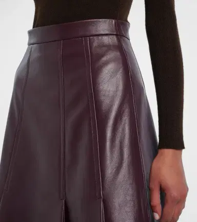 Emilia Wickstead Kensie high-rise leather midi skirt | Thumbnail 5